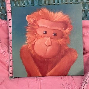 Oopsy daisy Baby Orangutan Streched Wall Art